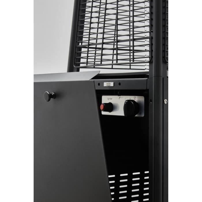 Chauffage extérieur gaz FAVEX - Pyramide - Gris - Housse de protection incluse