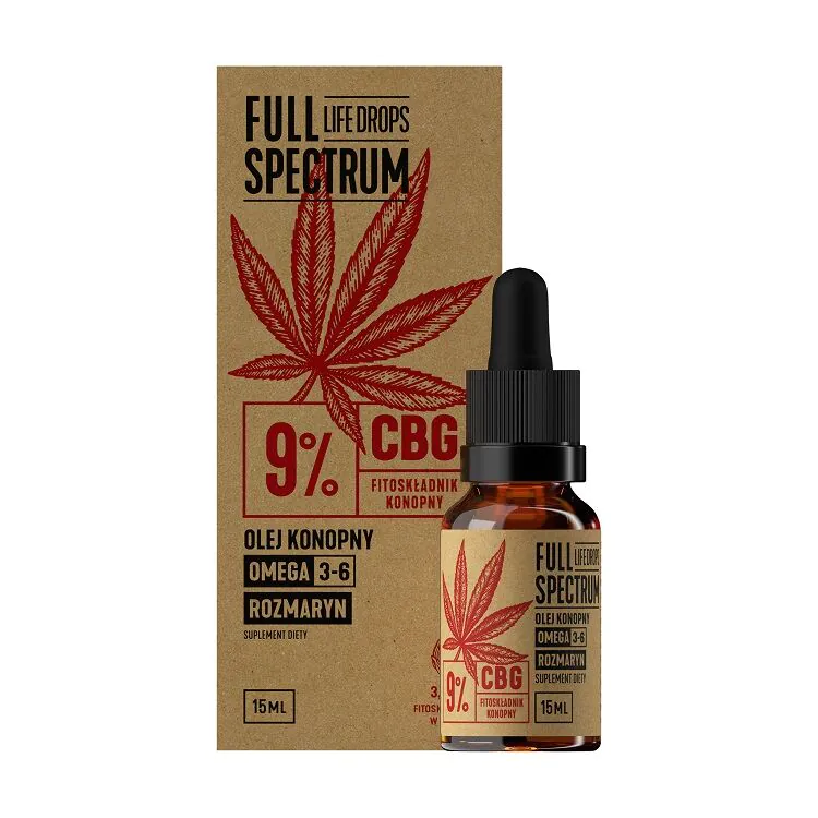 Full Spectrum Olejek Konopny CBD + CBDa 9% 15 ml