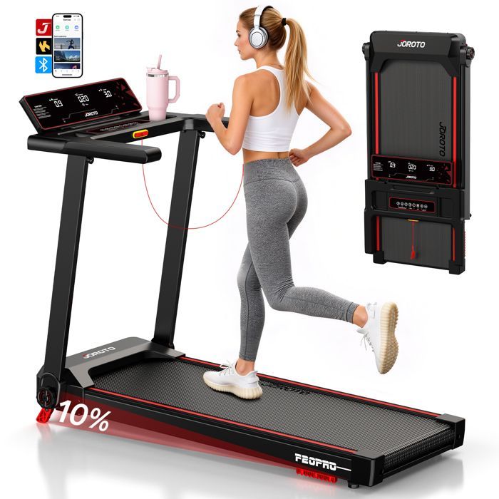 Tapis de course pliable - JOROTO - F20 PRO - 2.5 HP - 12 km/h - 15 programmes