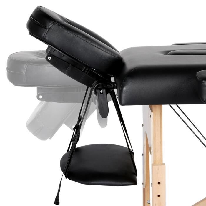 Sammenleggbart massasjebord - Yaheetech - 2 seksjoner - 213 x 82 cm - 250 kg lastekapasitet - Profesjonell massasjeseng