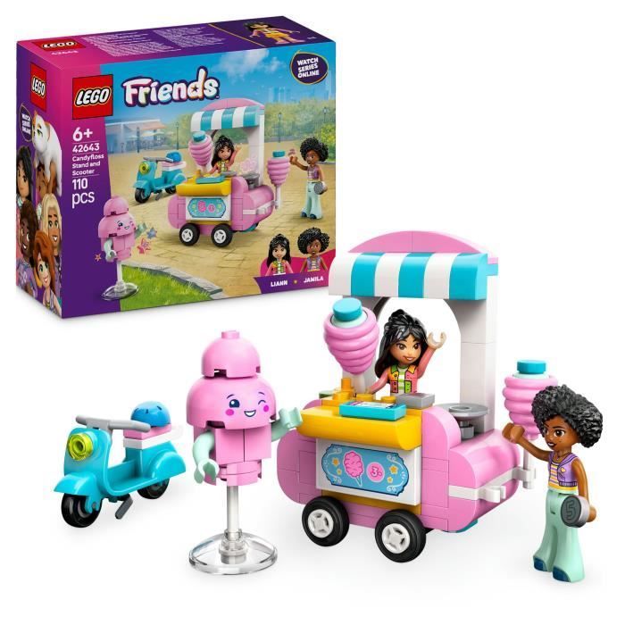 LEGO Friends 42643 Cotton Candy Stand and Scooter - Toy for children aged 6 and up