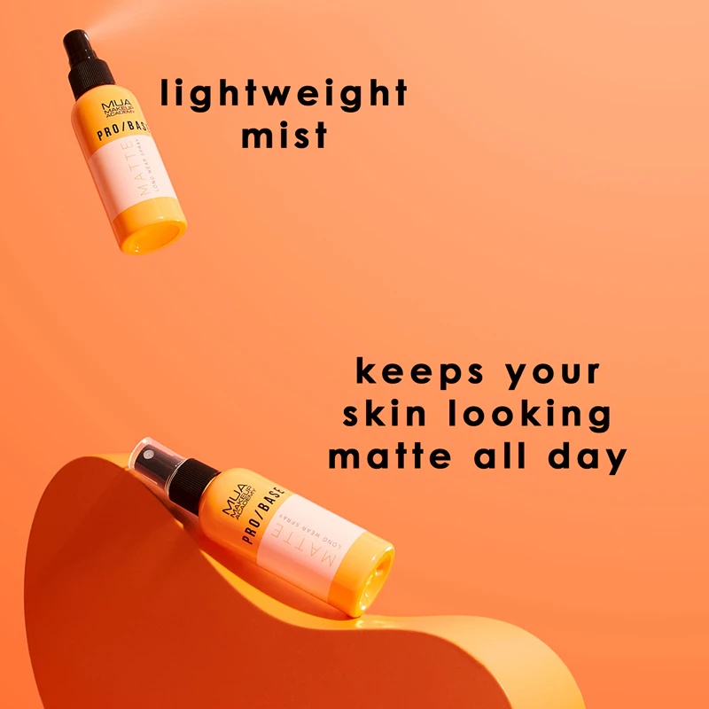 MUA Makeup Academy PRO/BASE matējoša matu laka ar spīdumu un fiksāciju