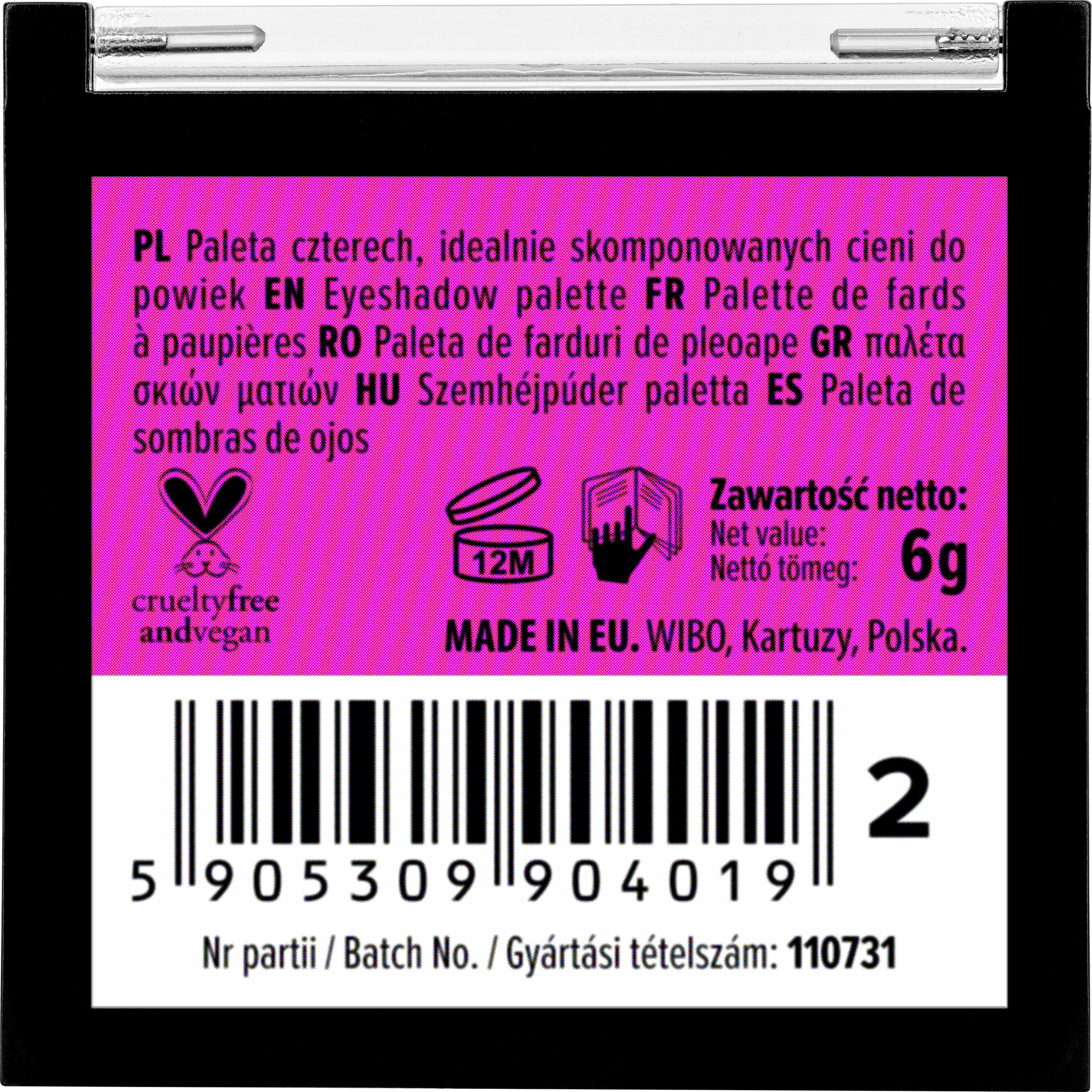 Paleta sjenila za oči Quattro Palete sjenila za oči i šminka