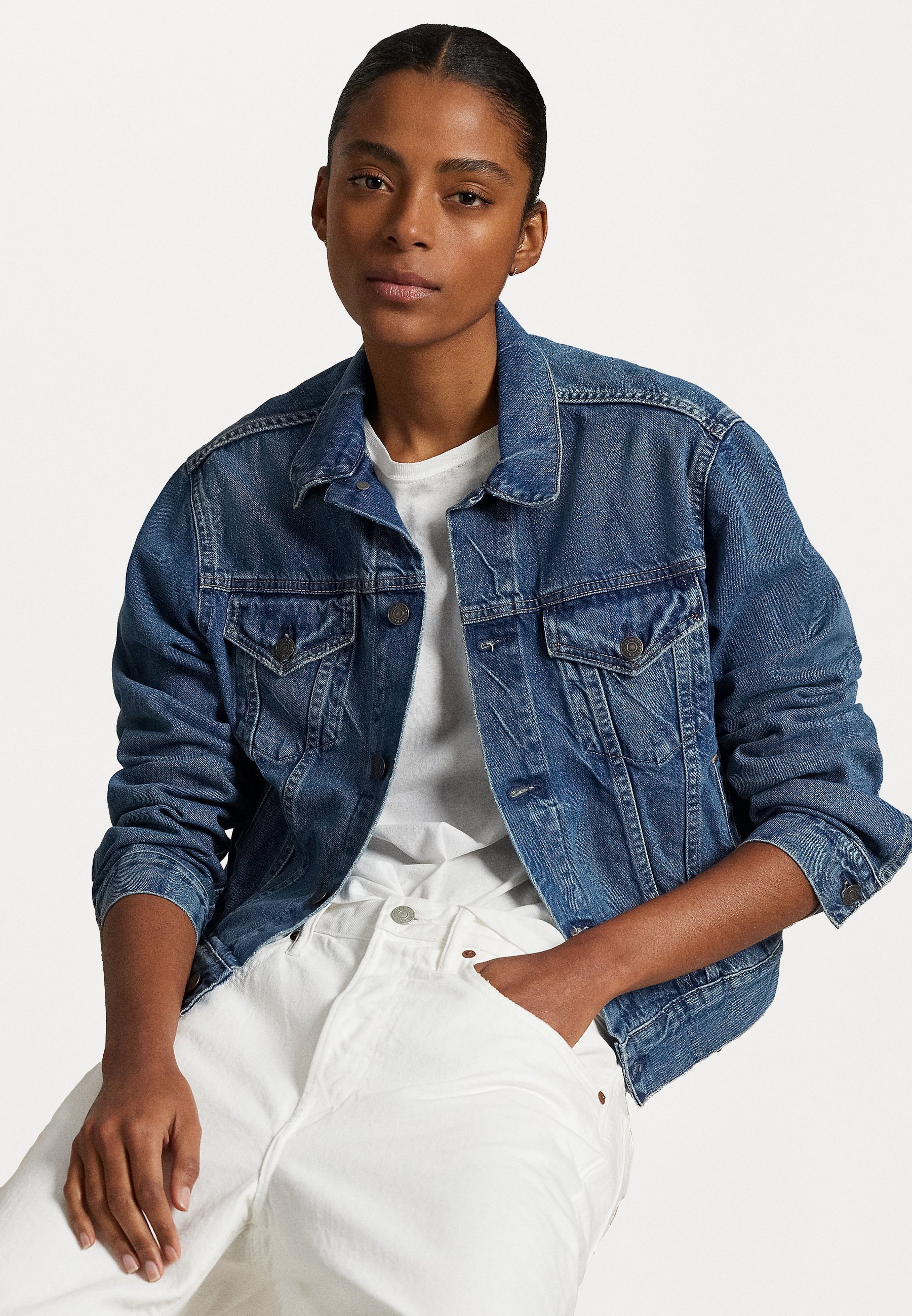 Polo Ralph Lauren DENIM TRUCKERJACKET - Denimjack - muse wash