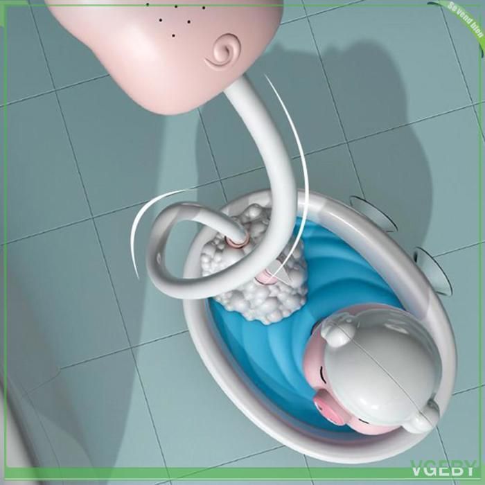 Giocattolo da bagno - FAFEICY - Maialino - Bagnetto delicato - Tubo flessibile - Rosa