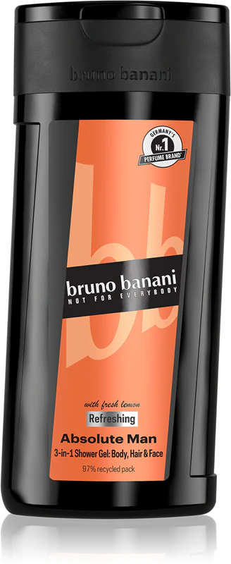 Bruno Banani Absolute Man Gel de Banho Refrescante 3 em 1