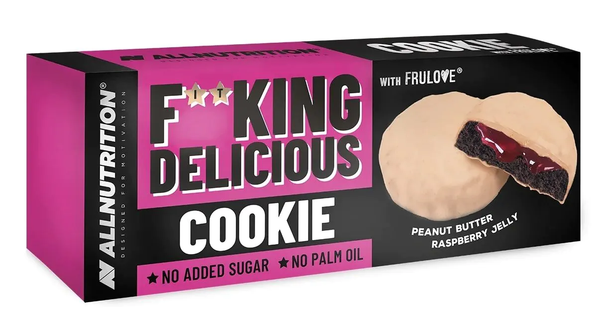 Allnutrition Fitking Delicous Peanut Butter Raspberry Jelly - Cookie 128 g