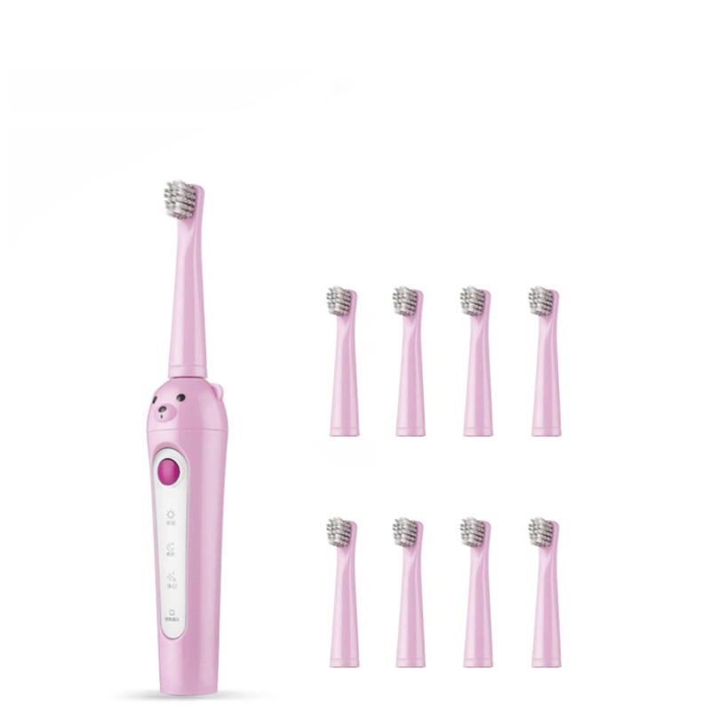 3 Modes Waterproof USB Rechargeable 3 12 Years Old Kids Smart Electric Toothbrush For Children Replacement Heads