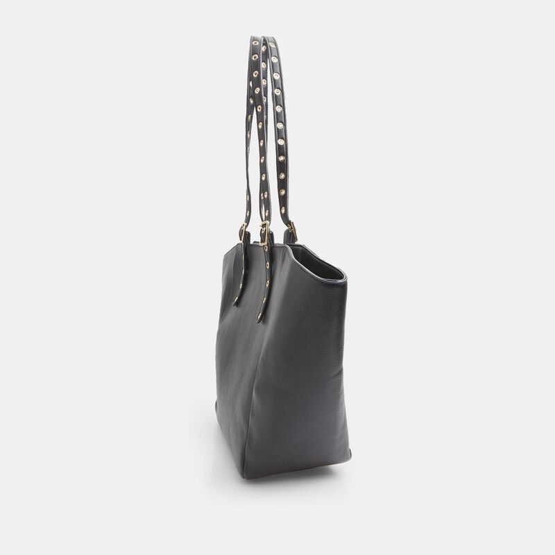 Shopper da donna con manici con anelli
