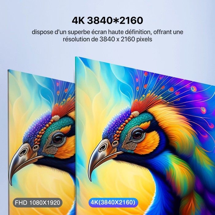 Draagbare monitor van 17,3 inch, 3840*2160 4K UHD, contrastverhouding 1500:1 | helderheid 500 cd/m² | 100% NTSC | 100% Adobe RGB