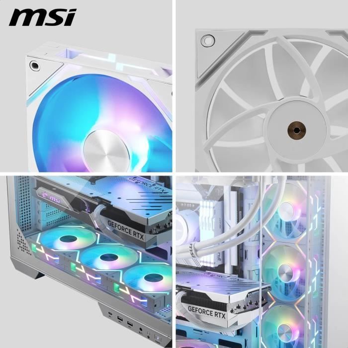 Refrigeração para PC - MSI - 306-7G24F04-809 - MPG EZ120 ARGB BRANCO-3W