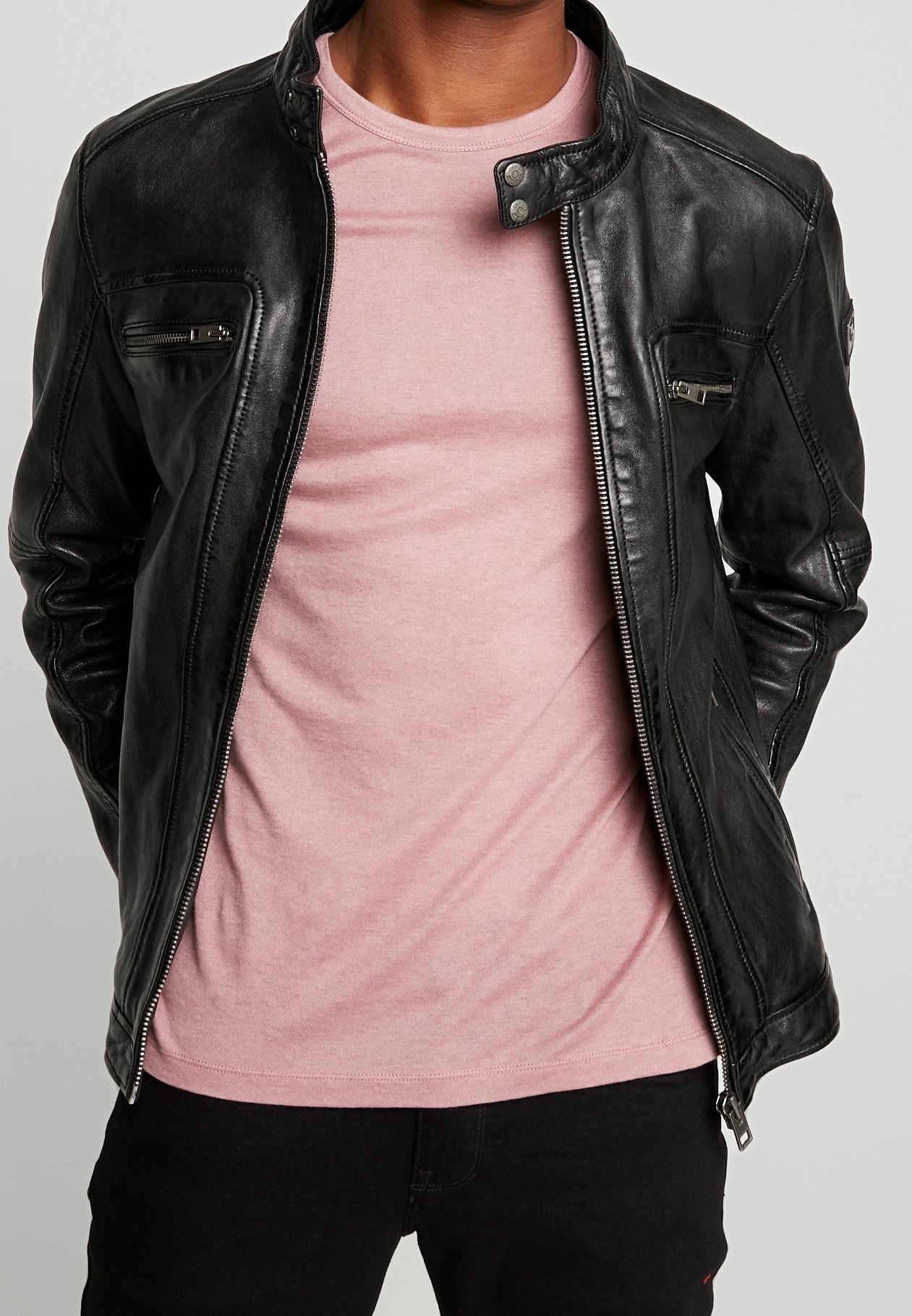 Oakwood leren jas - zwart