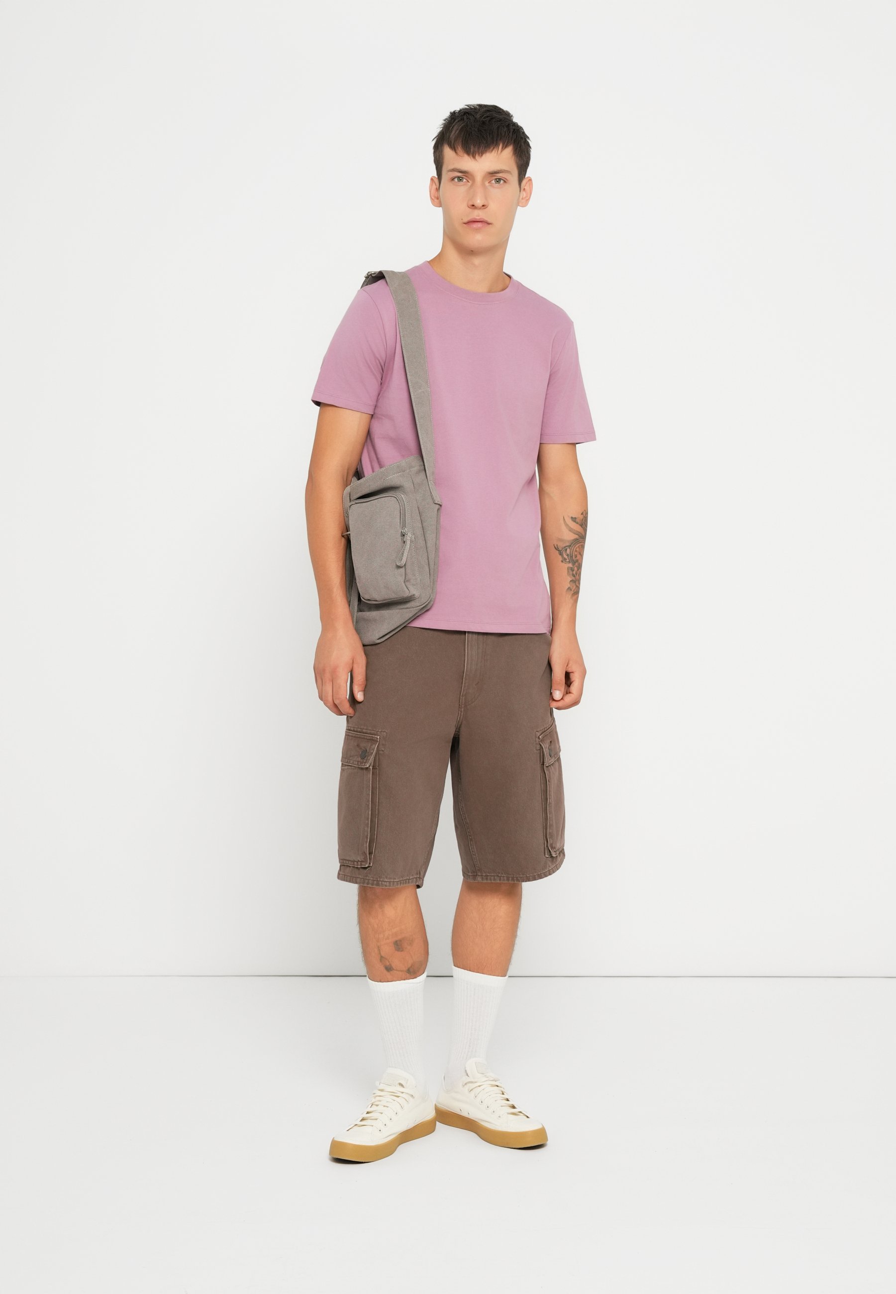 GAP EVERYDAY SOFT CREW SOLID - Basic T-shirt - lichtpaars