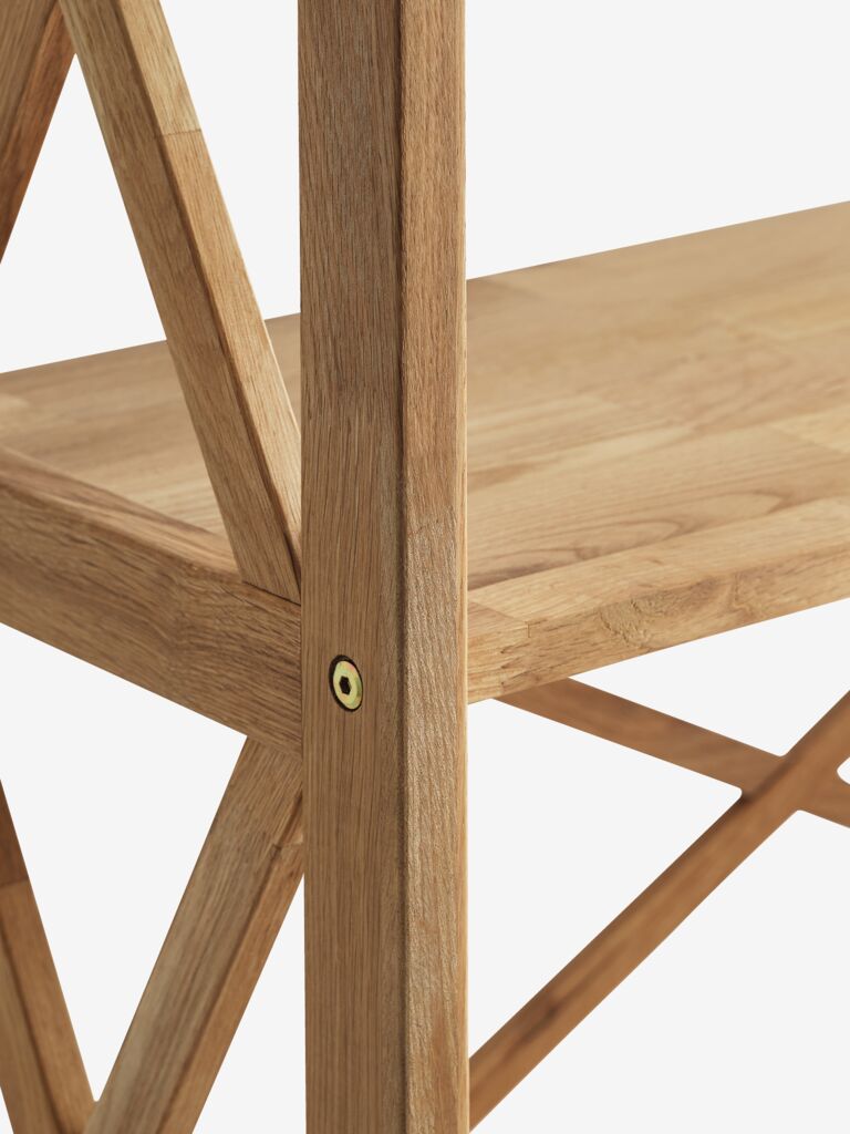 JANNERUP široká knižnica JANNERUP 6 políc dub