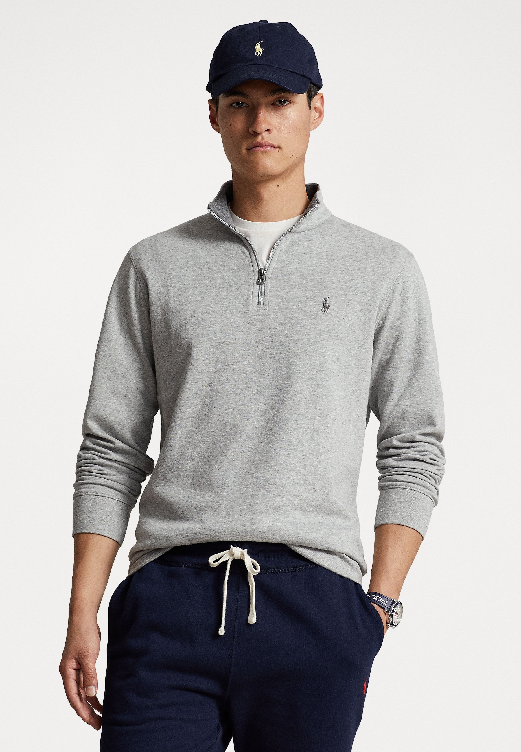 Felpa Polo Ralph Lauren LUXURY JERSEY con cerniera a un quarto - Felpa - andover heather