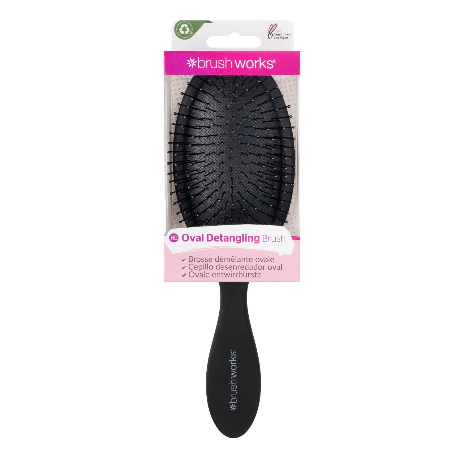 Brushworks Brosse démêlante professionnelle Noir