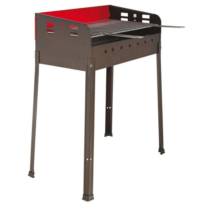 Barbacoa - Picnic familiar - 47x37 cm - Metal - Carbón - Ligera y compacta