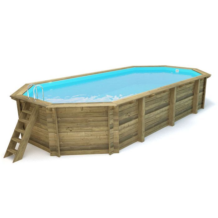 Piscina de madeira 