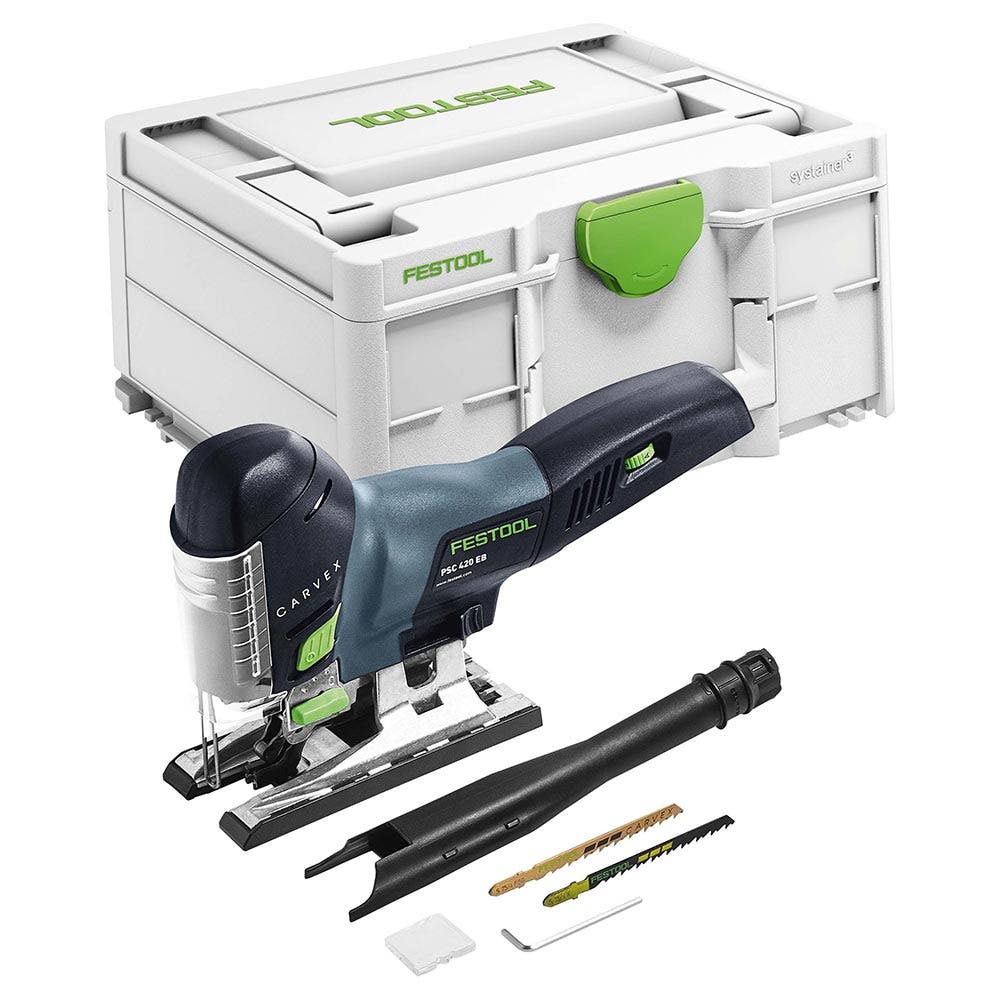 Serra tico-tico FESTOOL 18V PSC 420 CARVEX em caixa Systainer Skin 576521