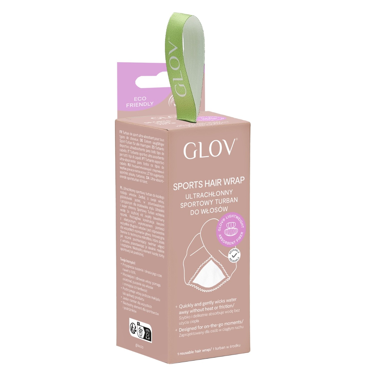 GLOV Haaraccessoire Haarband Sport Weiß - 1 št