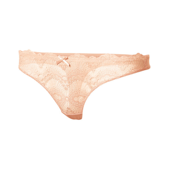Dames zomerse strikjesset van 2, string, perzik
