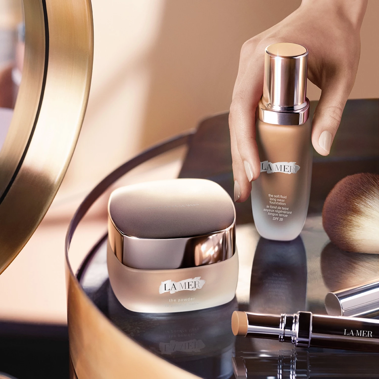 Soft Fluid dugotrajni puder SPF 20 110 Shell - La Mer