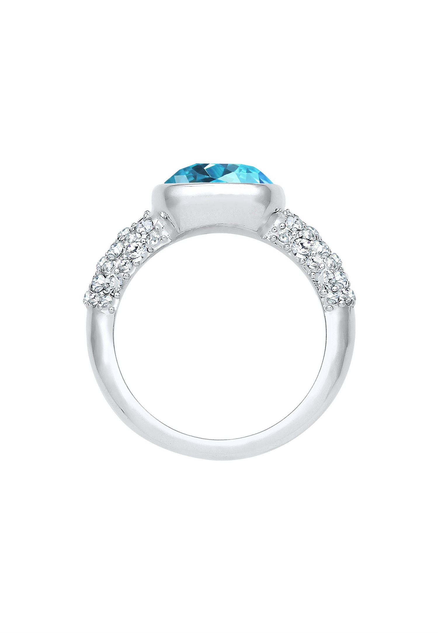 Elli PREMIUM Femmes fiançailles avec cristaux en argent sterling 925