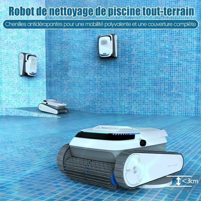 Robot para piscinas - AIRROBO - Limpieza automática - 120 minutos de autonomía - 170 m²