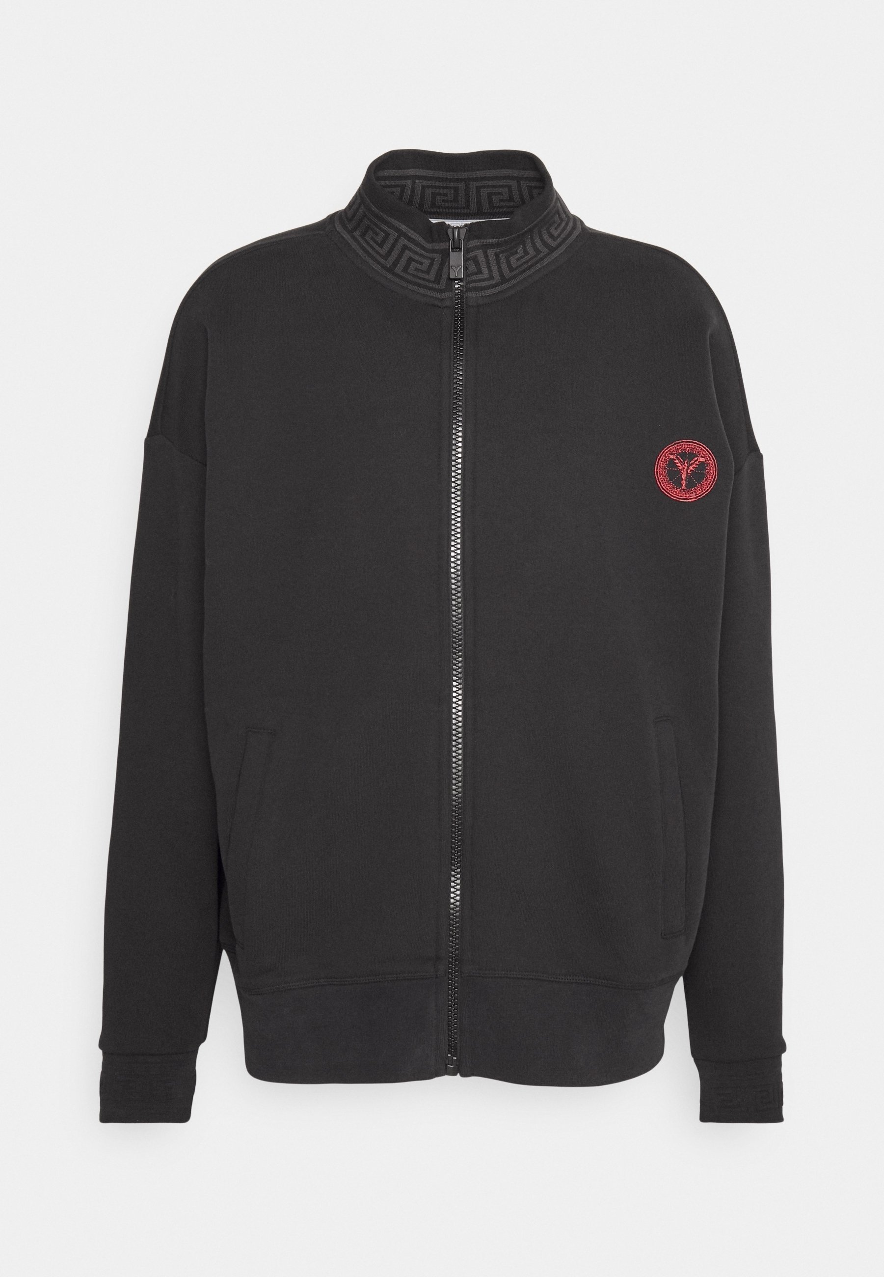 Carlo Colucci sweatshirt met rits - zwart