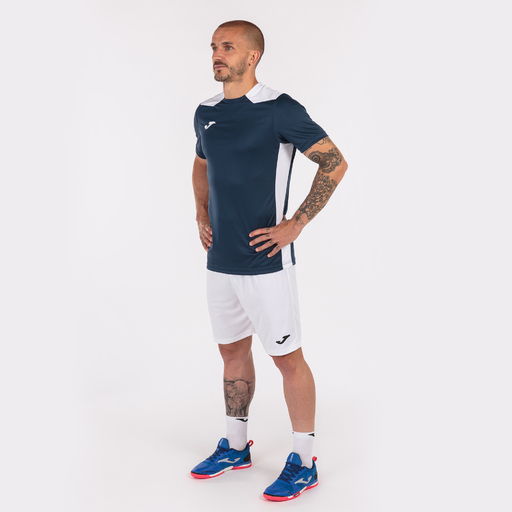 Camiseta Manga Corta Joma Championship Vi Marino Blanco