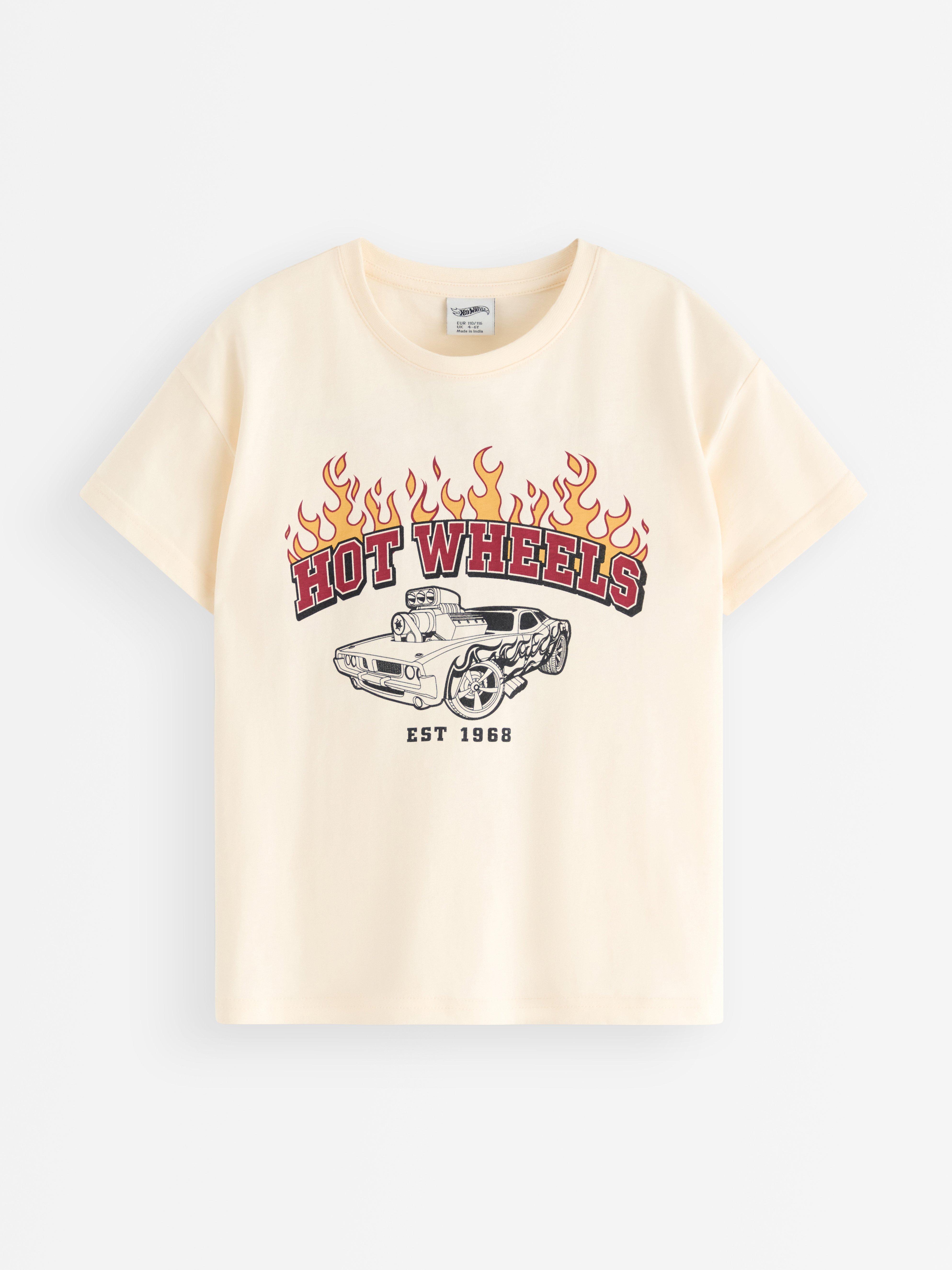 Bílé tričko Hot Wheels