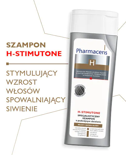 Pharmaceris H Stimutone Szampon spowalniający proces siwienia i stymulujący wzrost włosów