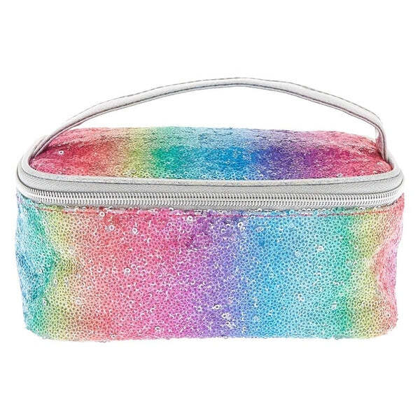 Bolsa de maquiagem com lantejoulas da Bags Unlimited - Arco-íris