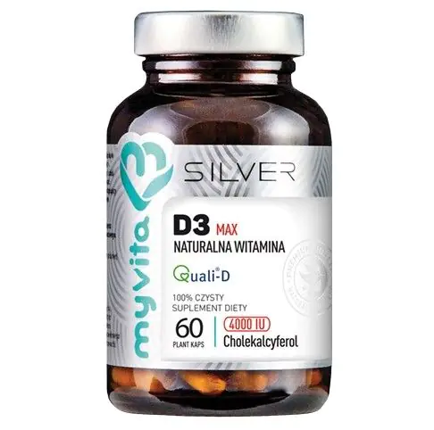 MyVita Silver Naturalna Witamina D3 4000 IU Kapsułki 60 Kapsułek