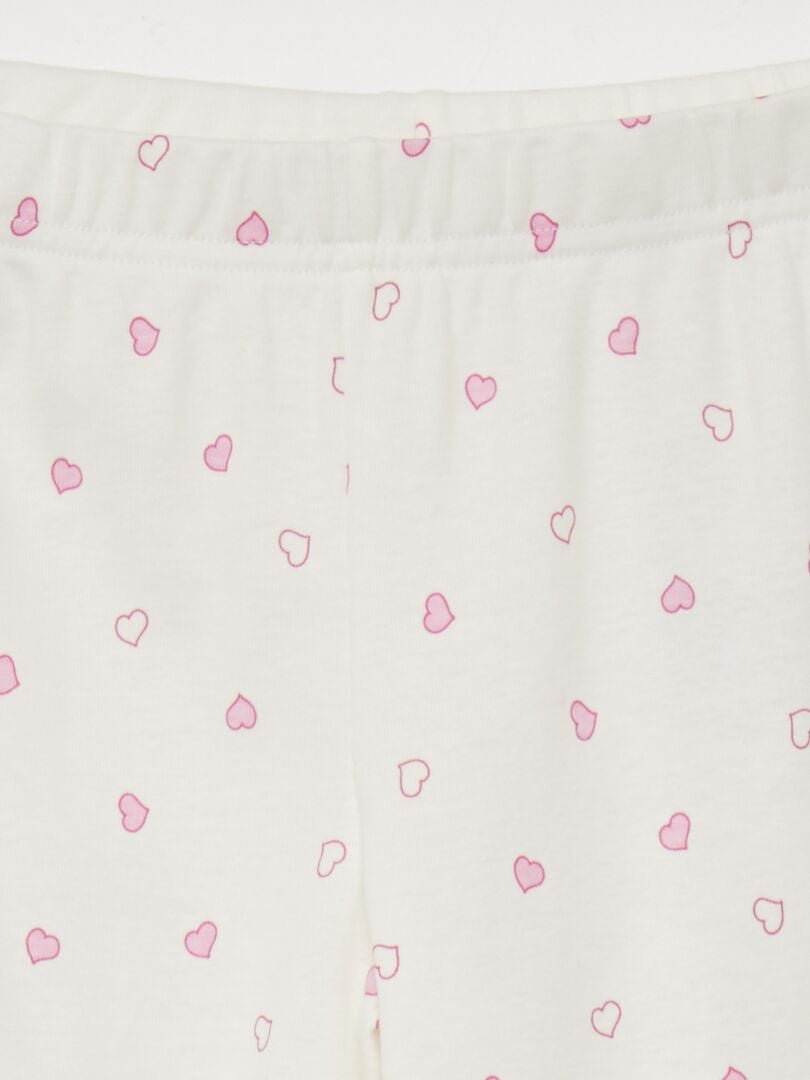 Pijama largo - estampado de fresas - 2 piezas - AZUL