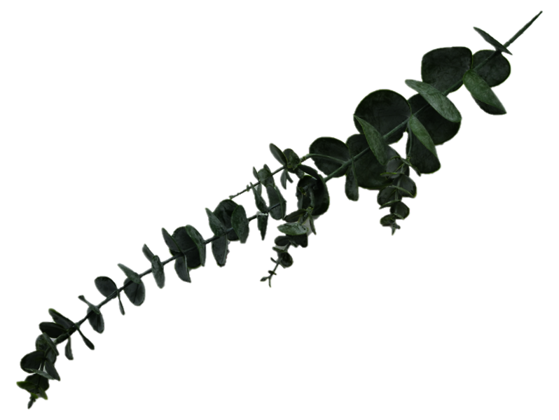 Gałązka ozdobna 71 cm zielona