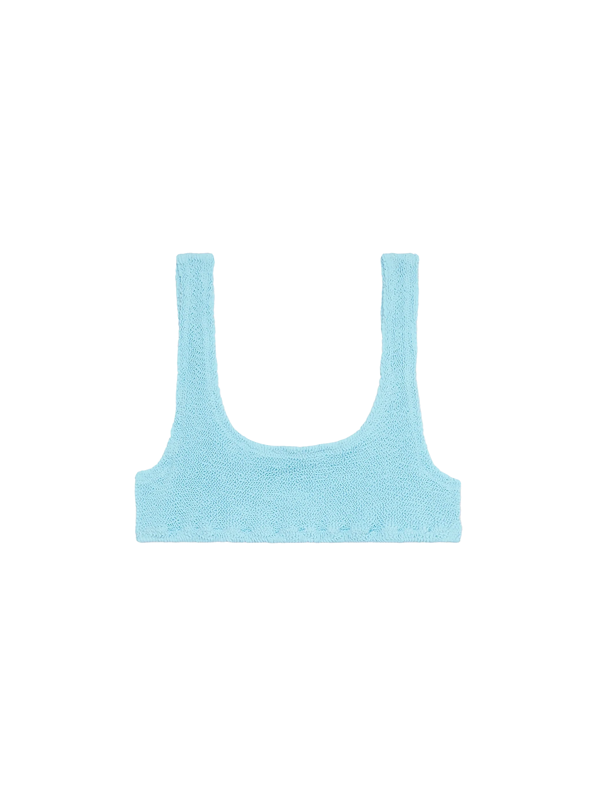 Naima klassieke kreukelbralette voor dames in lichtblauw
