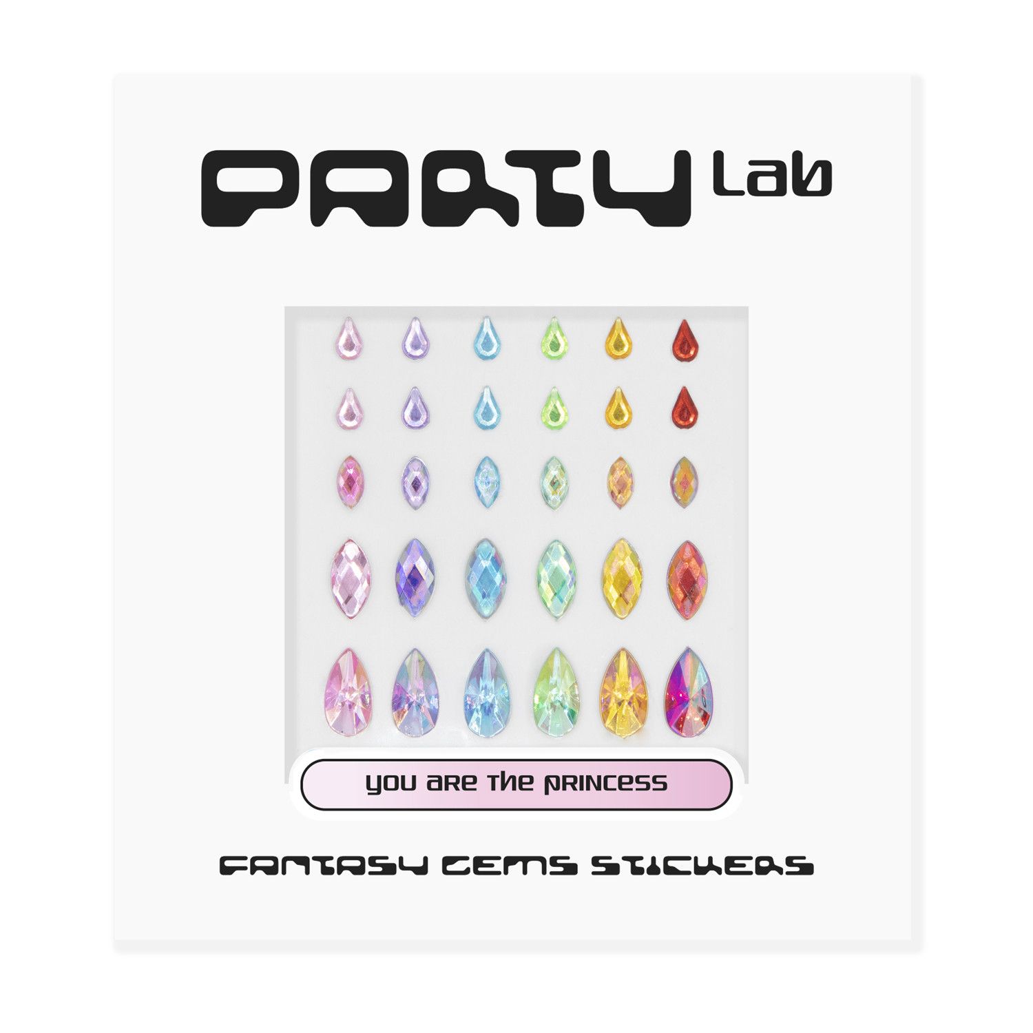 Nálepky s fantasy drahokamami od Party Lab Líčenie pre špeciálne efekty a charakterizáciu
