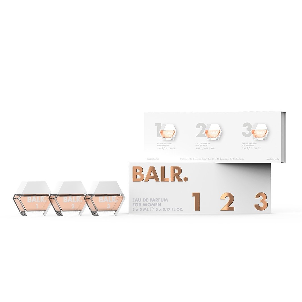 BALR. Parfumovaná voda 1/2/3 pre ženy, miniatúrna sada – 1 kus