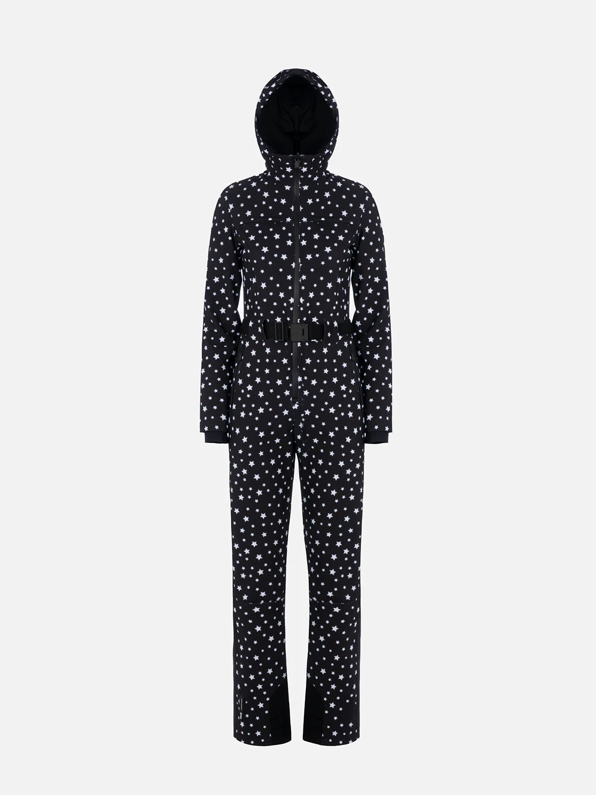 Traje de esquí para mujer Garmisch con estampado de estrellas y tecnología RECCO®.