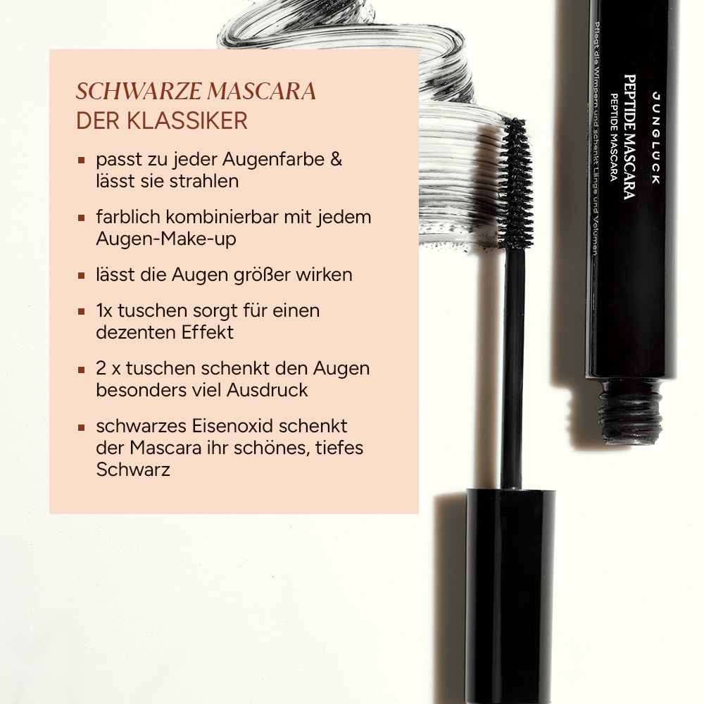 Juniglück maskara s peptidi - 8 ml