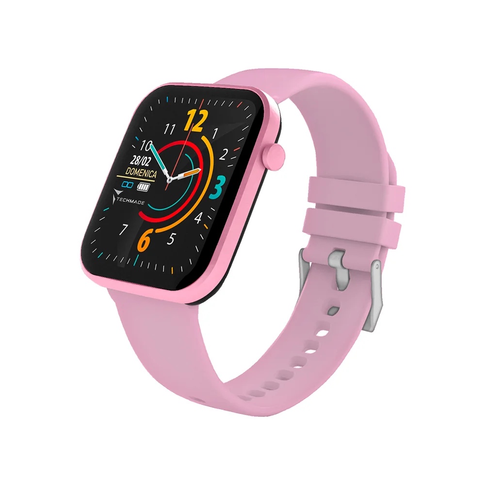 TECHMADE Techmade Hava smartwatch in roze die je altijd bij je kunt dragen.