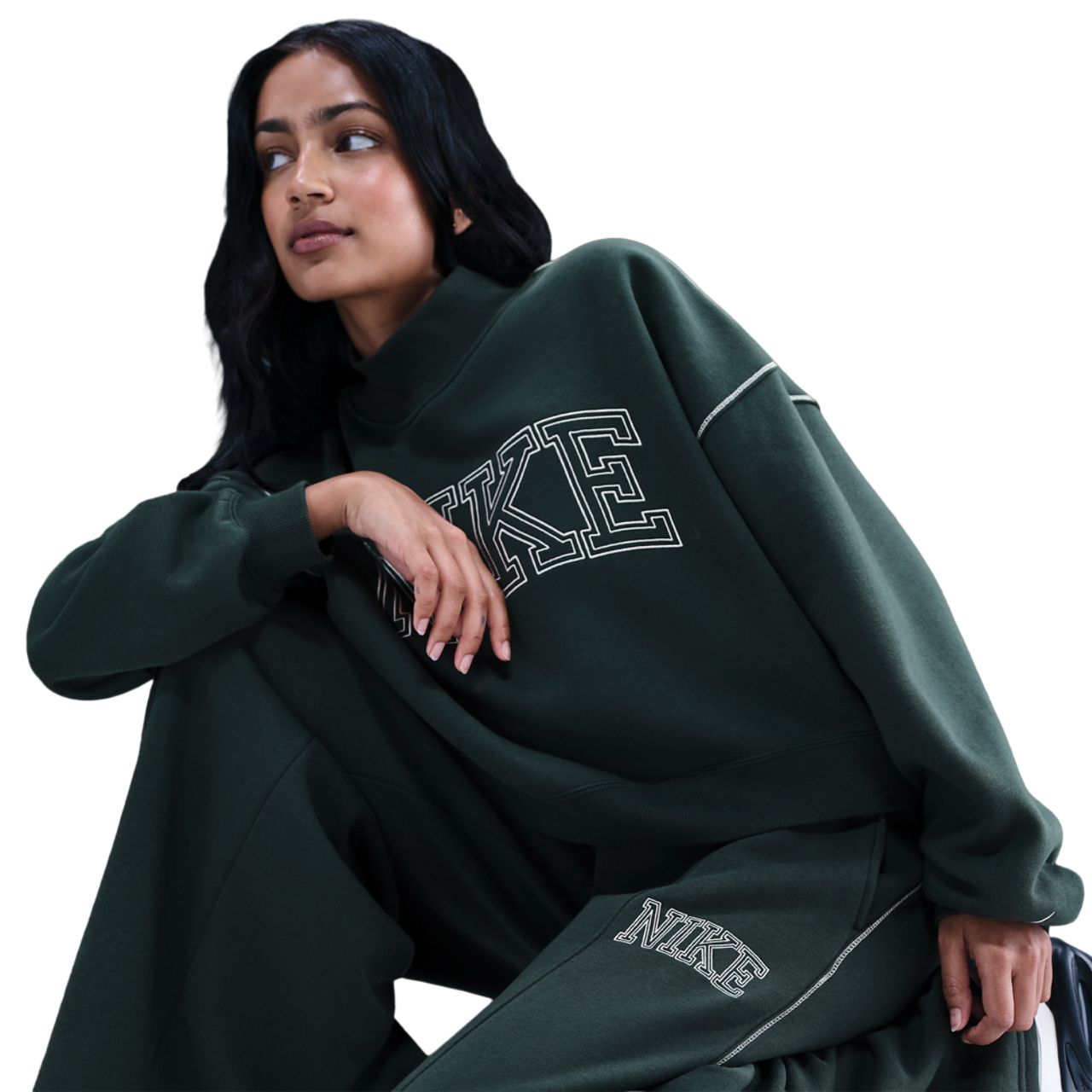 Nike Sportswear Phoenix Fleece -leveälahkeiset collegehousut