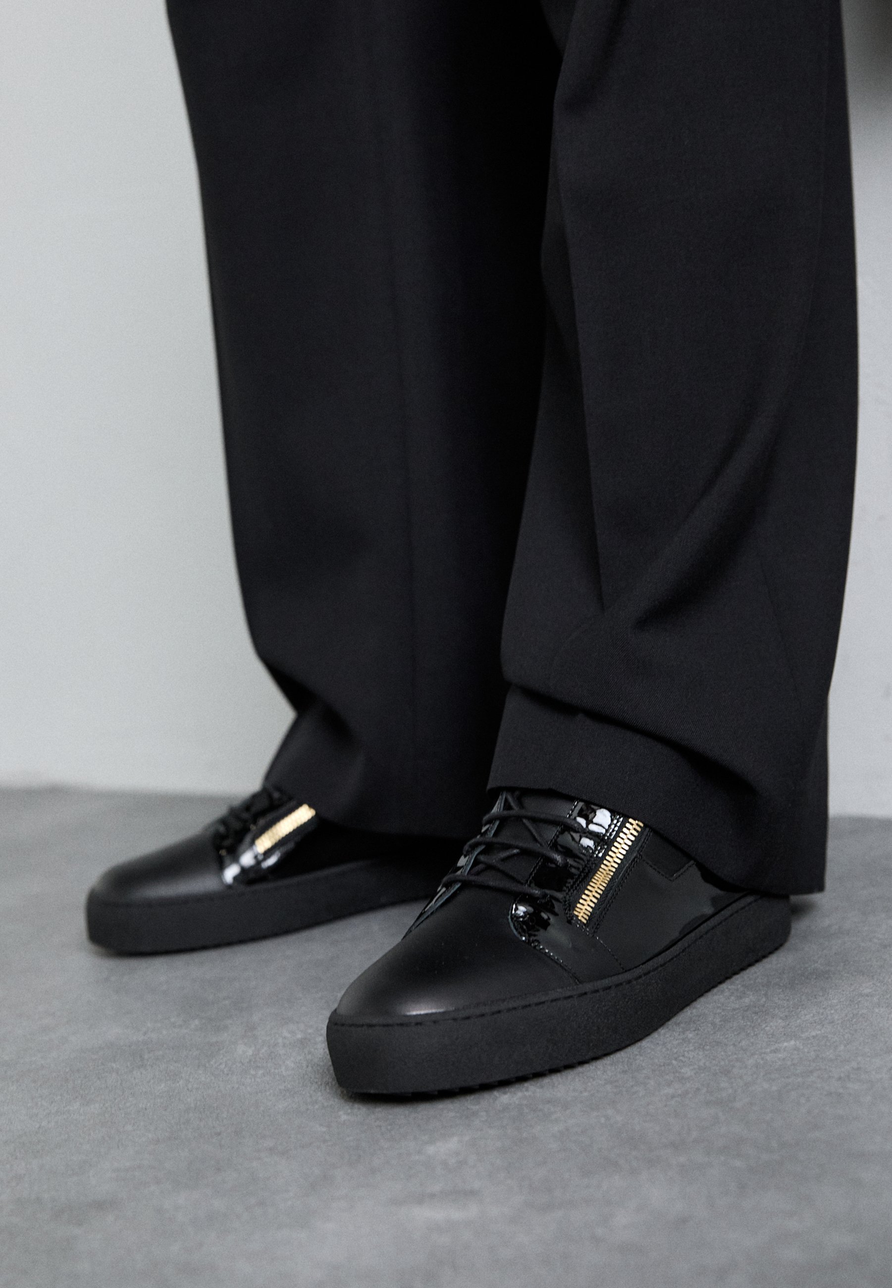 Giuseppe Zanotti MID TOP - Sneakers alte - nero/oro