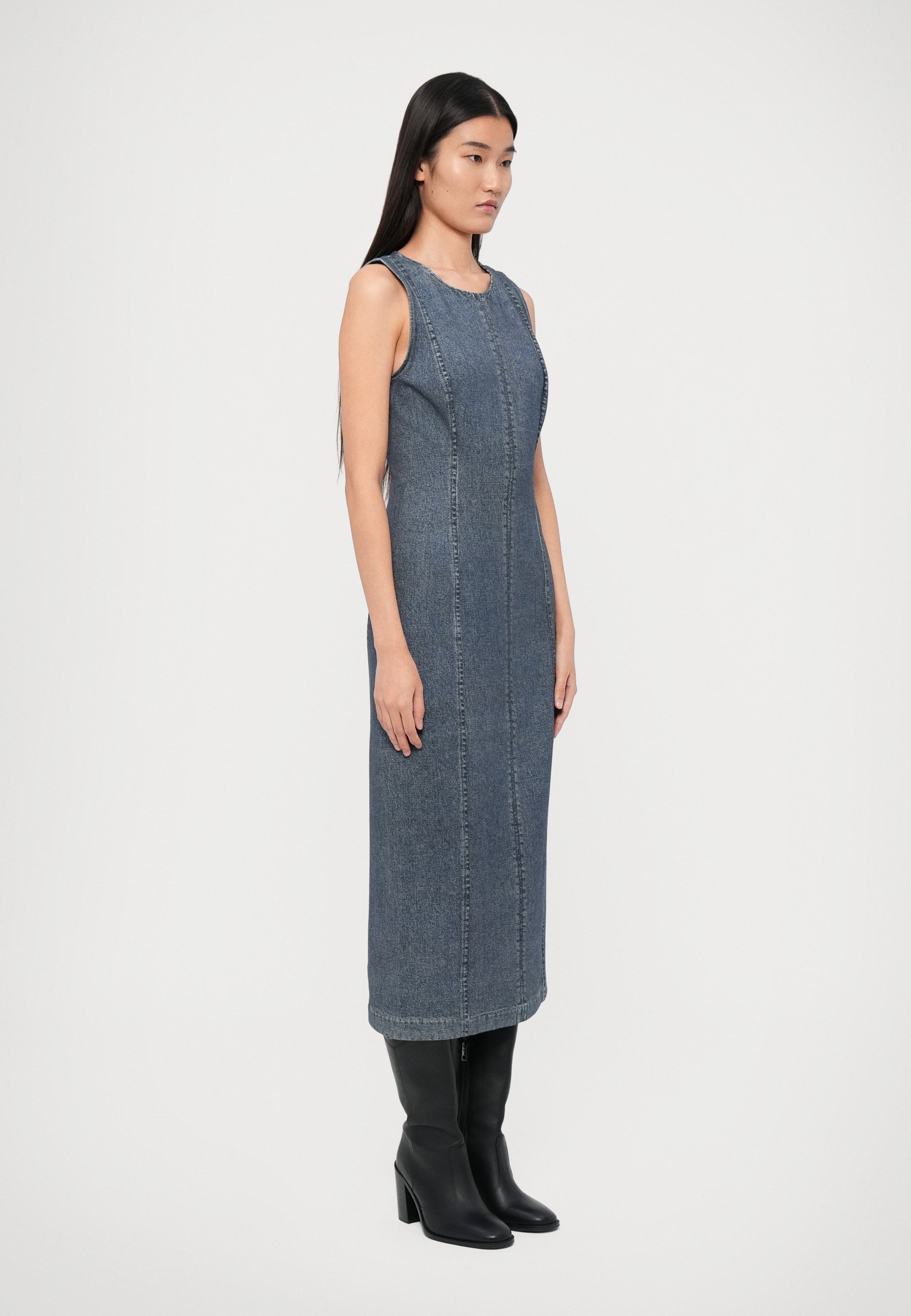 Rag & Bone MIRAMAR PONTE OLIVIA MIDI-JURK - Dagjurk - blauw
