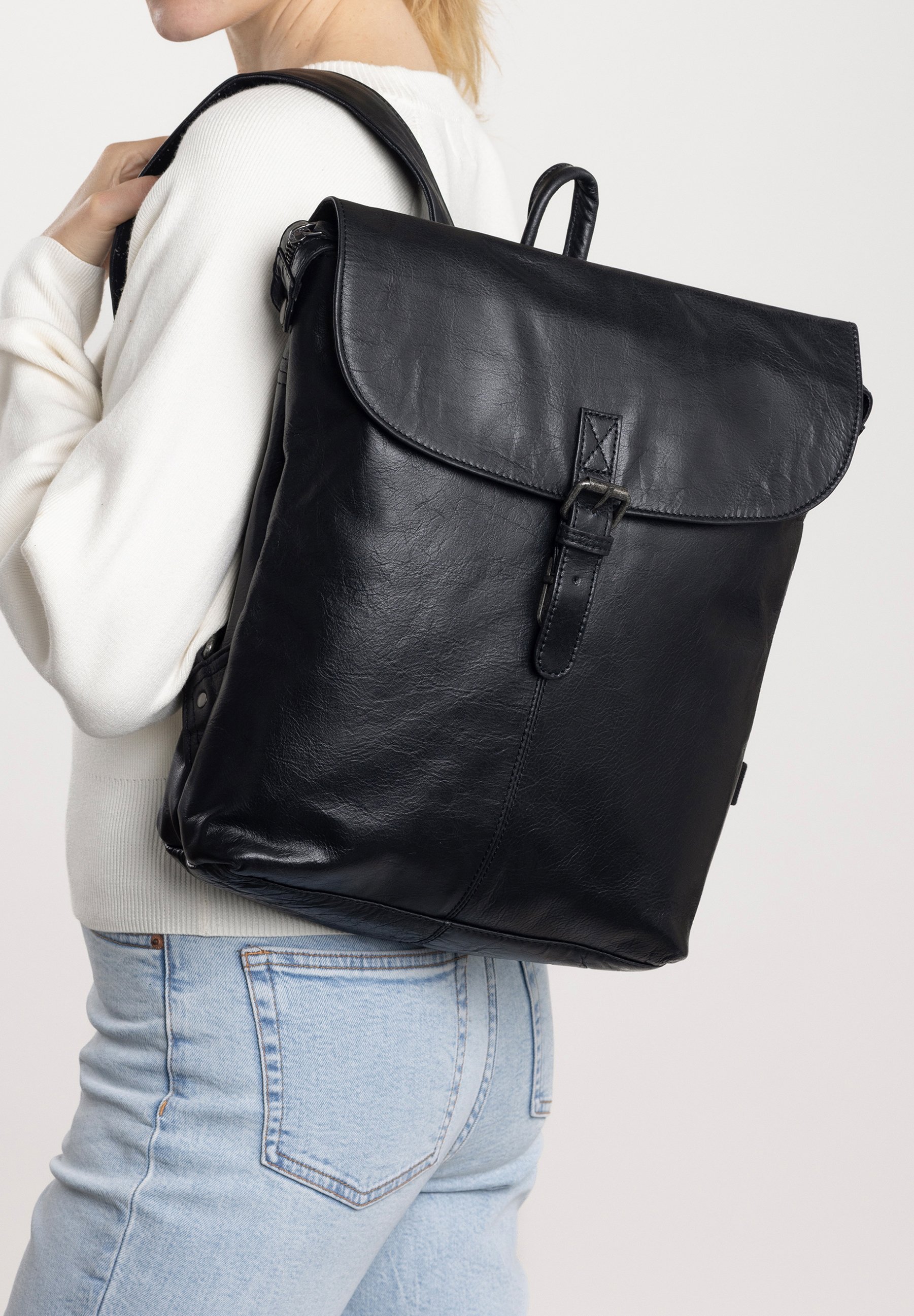 Gusti Leder KIERAN - Rucksack - schwarz