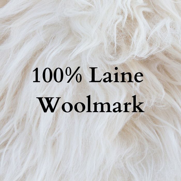 ALPES BLANC - Couverture 100% Pure Laine 220x240 cm Gris et Écru – Chaude et Douce - Idéale pour l'Hiver, Fabrication Française