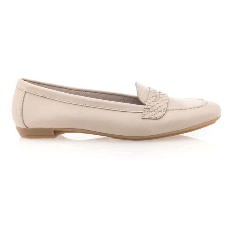 Beige Damen-Loafer/Bootsschuhe
