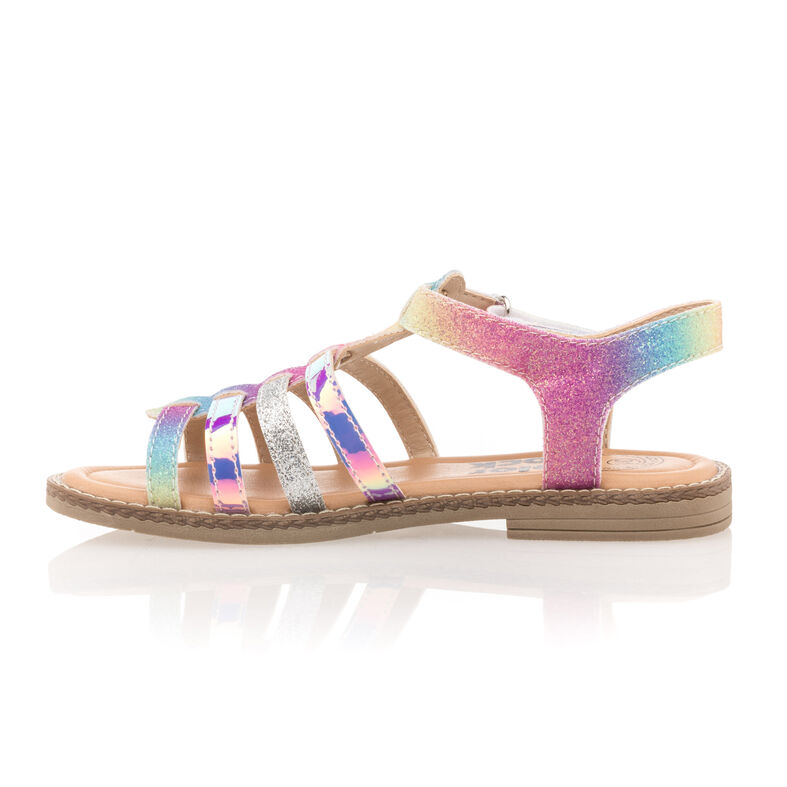Mehrfarbige Mädchensandalen / Zehenfreie Schuhe