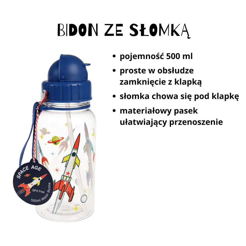 Rex London Zestaw: bidon + lunchbox, Kosmos